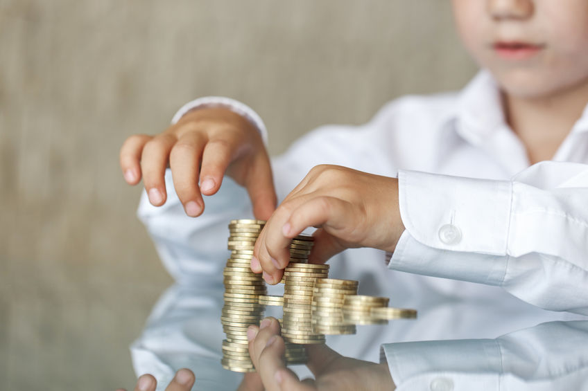 Students managing the school bank