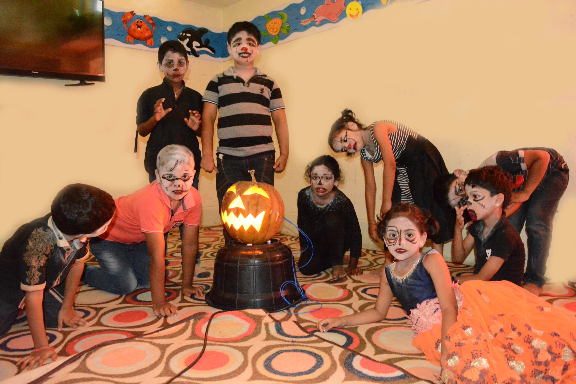 Students participating in club activities